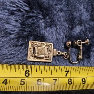 Vintage Silver Clip-On Earrings